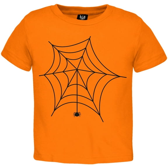 Spider Web Toddler Orange T-Shirt - 2T