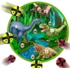 Fun Dinosaur Dart Board Game with 6 Balls using Hook-and-Loop Fasteners | Learn Numbers, Math and Dinosaurs | Interactive Game and Safe for Kids