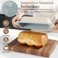 thumbnail image 4 of Non-Stick Stackable Baking Pans Set, 25 PCS Oven Safe Bakeware with Silicone Handles, Heavy-Duty Cookie Sheets 450 ° F, 4 of 7