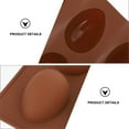 thumbnail image 4 of Molde de silicona con forma de huevo para pasteles, bandejas, cubos, moldes, utensilios de cocina para chocolate, dulces, galletas, gelatina y fiestas., 4 of 5