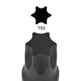 thumbnail image 3 of Uxcell T55 Impact Torx Bit Socket, 1/4" Square Drive 35mm Length CR-MO Metric Sizes, 3 of 5