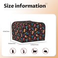 thumbnail image 5 of Picia Cute Animals Print 4 Slice Toaster Cover , Toaster Protector Dustproof Kitchen Appliance Cover, Kitchen Appliance Dustproof Protector, 5 of 7