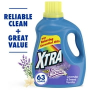 Xtra Plus Scent of Escape, Lavender & Sweet Vanilla,  63 Loads Liquid Laundry Detergent, 97.7 fl oz