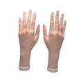 thumbnail image 4 of Modelo de mano femenina realista, mano falsa, ligera, Flexible, mano de maniquí de para anillos, accesorios para fotos, práctica de arte de uñas Izquierda y derecha, 4 of 8