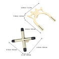 thumbnail image 2 of Mobutofu 2Pcs Assorted Color Metal Billiard Cue Bridge for Pool Table Supplies with Nonslip Feature, 2 of 8
