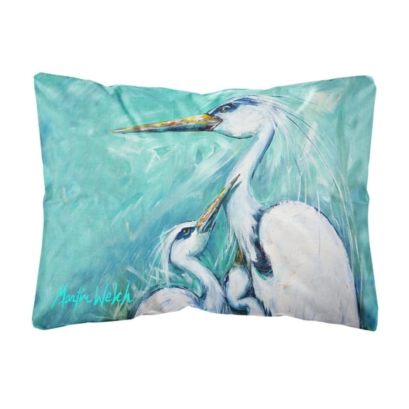 Bird Painting Fabric Decorative Pillow