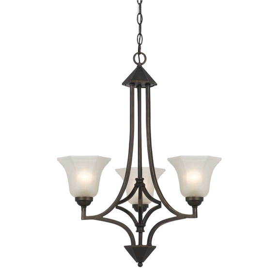 FX-3551/3 Cal Lighting Westbrook-Three Light Chandelier-24.25 Inches Wide by 30.5 Inches High -Traditional Installation