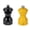 Black/Saffron, variant on Peugeot Bistro Pepper and Salt Mill Set, 4in - Essential Kitchen Tools with Adjustable Grinding Precision, Beechwood Mills - Enhance Flavors in Everyday Cooking (Saffron/Grey)