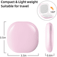 thumbnail image 5 of HTSQYL Compact Mirror, 1X/10X Magnification Pocket Travel Makeup Mirror with Lights for Purse Rechargeable Small Handheld Mirror for Gift Pink, 5 of 7