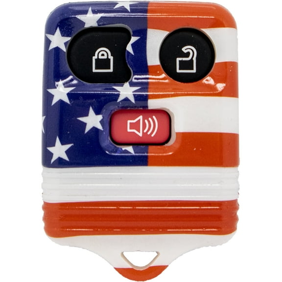 Car Keys Express Car Remote Replacement Case - Ford 3 Button Flag Shell Only; No Electronics