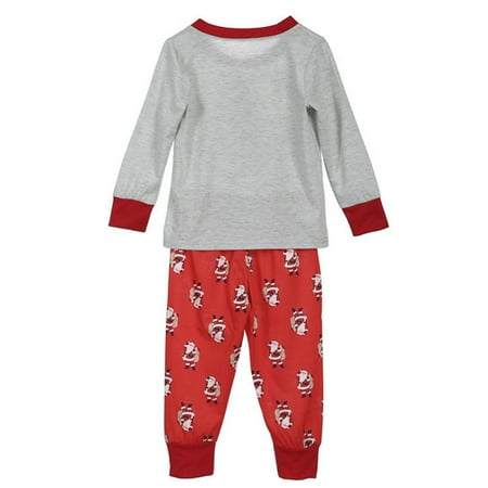 

Journey Comfortable Family Pajamas Christmas Long Sleeve Round Neck Parent-child Suit Sleepwear(Child 3T-4T)
