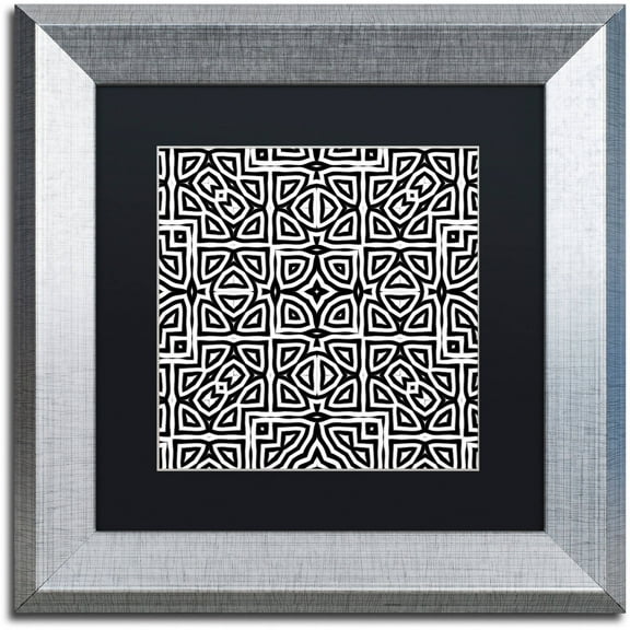 Trademark Fine Art "Alhambra" Canvas Art by Color Bakery Black Matte, Silver Frame