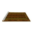 thumbnail image 2 of Ahgly Company Machine Washable Indoor Square Southwestern Yellow Country Area Rugs, 3' Square, 2 of 4