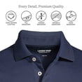 thumbnail image 3 of Lands' End Men's Short Sleeve American-grown Supima Cotton Polo Shirt, 3 of 6