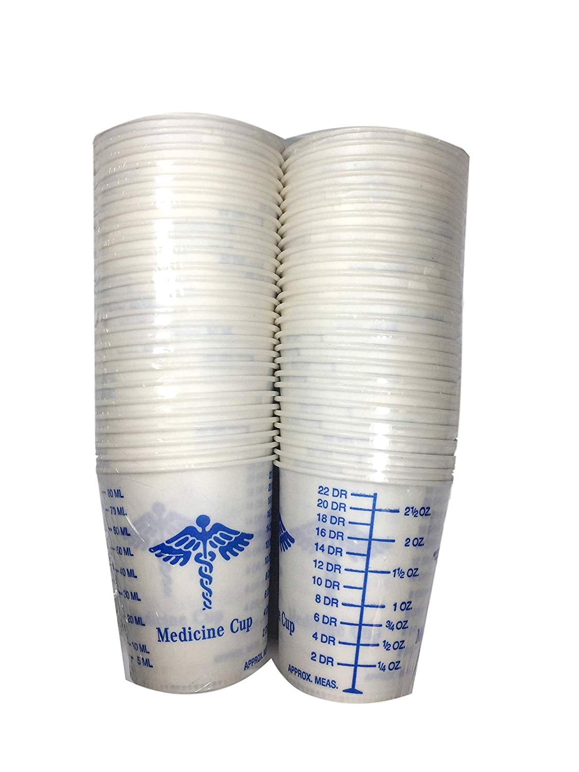 50 Graduated Medicine Solo Paper Cups 3 oz for Epoxy Resin, Polyester Resin, Paints