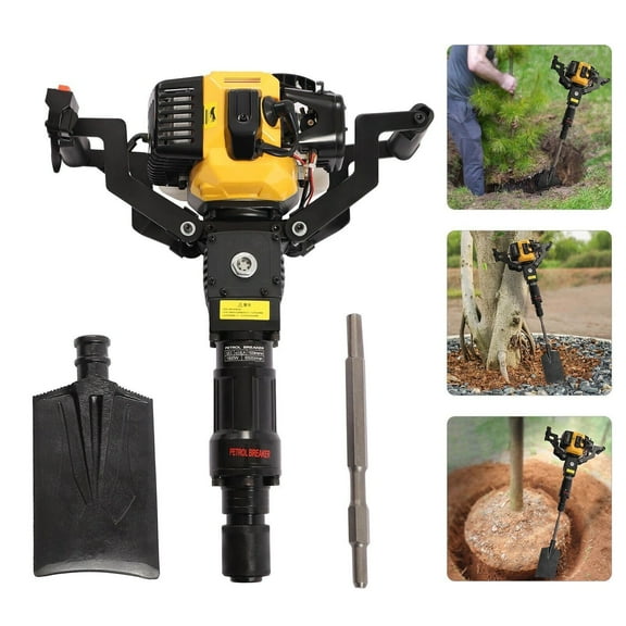 33CC 2 Stroke Gas Power Excavator Shovel Tree Pit Digger Drill Machine 6500RPM gardens, farms, garden bushes