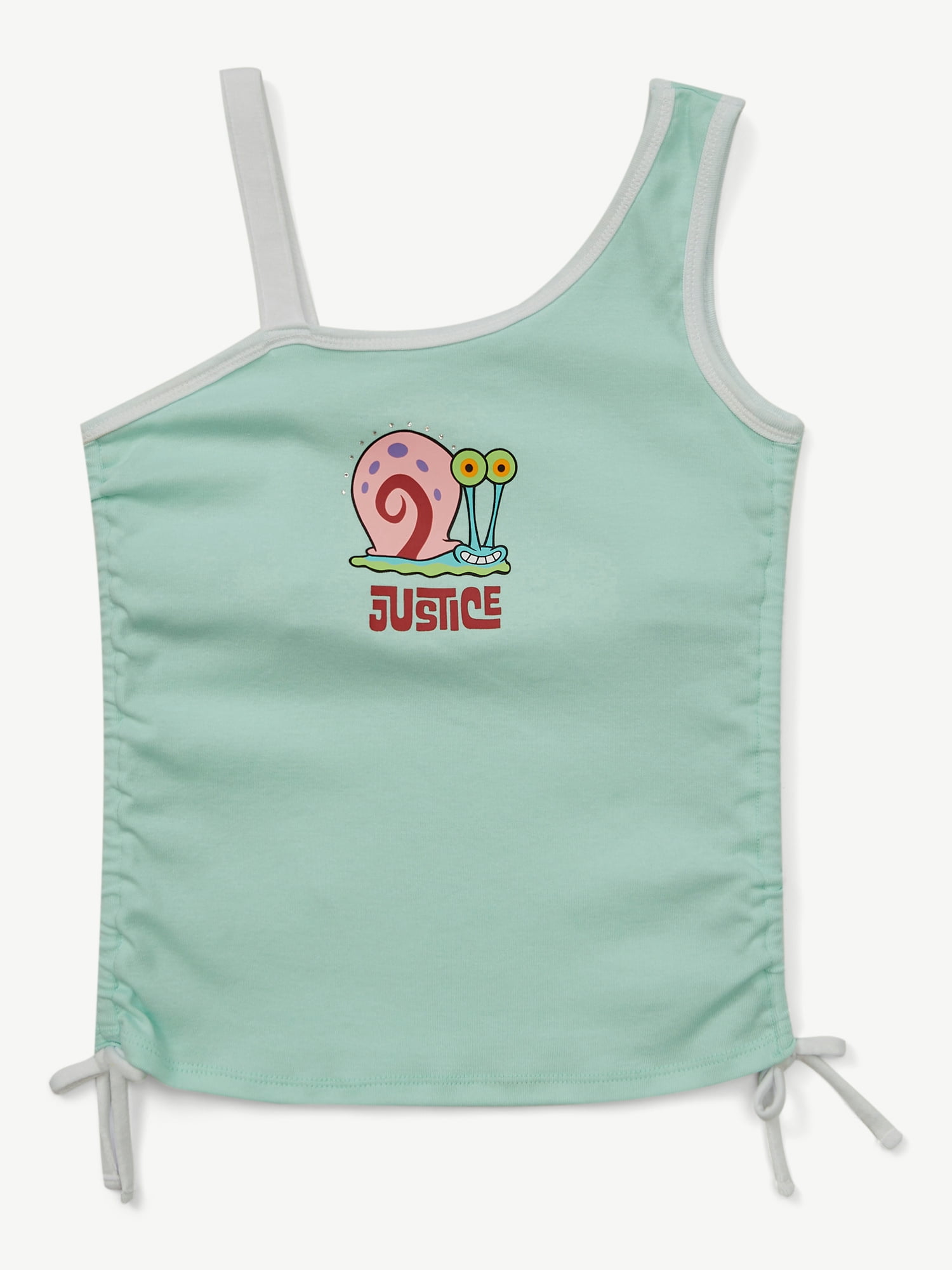 SpongeBob X Justice Girls One Shoulder Tank, Sizes XS - XLP