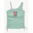 thumbnail image 4 of SpongeBob X Justice Girls One Shoulder Tank, Sizes XS - XLP, 4 of 8