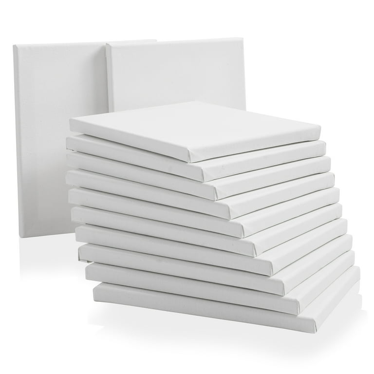12 Pack Stretched Canvases for Painting with 11x14, 9 x12, 8x10, 5x7(3 –  WoodArtSupply
