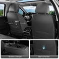 thumbnail image 4 of Coverado Gray Front Car Seat Covers, Designer Premium Leather Automotive Seat Protectors, Airbag Compatible Auto Interior Accessories Universal Fit for Most Cars SUV Pick-up Trucks, 4 of 10