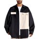 thumbnail image 1 of pstuiky camisas de hombre de manga larga, Camisa informal de manga larga con botones y cuello vuelto de color patchwork para hombre Tops casuales para hombres xxl, 1 of 9