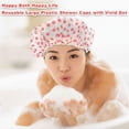 thumbnail image 6 of Song Yu Reusable Waterproof PEVA Shower Cap 28 cm Pink, Blue, Green (18 Pack), 6 of 7