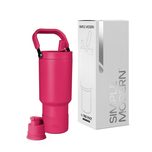 Botella de agua Simple Modern Trek Pivot de 900 ml con asa