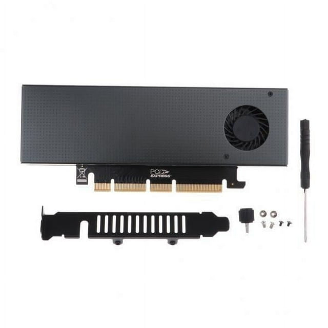 Milaget 3X 1PCS M.2 Expansion NVMe NGFF Turn PCIE3.0 Cooling Fan SSD Adapter Dual