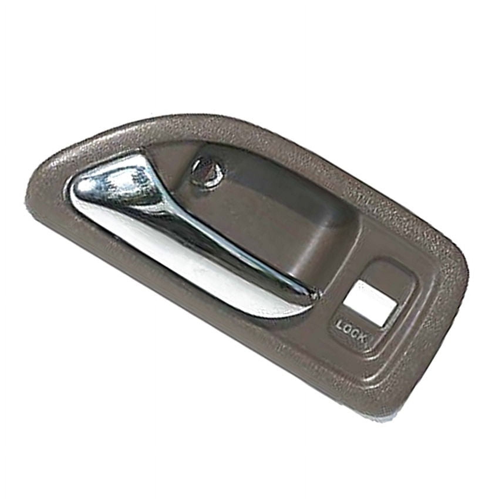 SYudwen Front Driver Side Interior Door Handle - Compatible With 2003-2007 Honda Accord, Black/Silver
