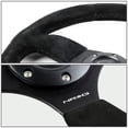 thumbnail image 3 of Nrg Innovations Rst-009S Volant en Cuir Suédé Style Course avec Couture Noire, 3 of 5