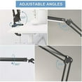 thumbnail image 3 of Lámpara de escritorio moderna con brazo oscilante, luz de protección ocular con 10 niveles de brillo, LED de bajo consumo, lámpara de escritorio ajustable para leer, coser, 3 of 5
