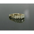 thumbnail image 4 of Eternity Anniversary Wedding Band Ring Marquise Cut White Diamond 14K Yellow Gold Plated -12, 4 of 5