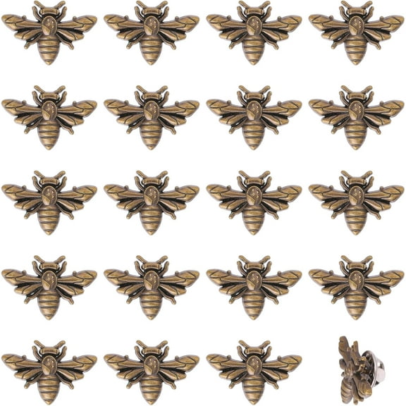 Vintage Bee Brooch Lapel Pin Honeybee Brooch Pin Alloy Pins Set Pin Coat Shirt Suit Collar Accessories for Backpack Clothing Badges