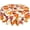 Pumpkin Leaves, variant on Fall Tablecloth 70 Inch Round Rustic Thanksgiving Pumpkin Maple Leaves Tablecloths Fabric Farmhouse Autumn Table Cloth Decorative for Picnic Party Holiday Home Indoor Outdoor