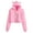 Red, variant on Big Girls Hoodies Cute Cat Ear Hooded Cropped Long Sleeve Tops Daily Streetwear Outdoor Stylish Slim Fit Fashion Kids Hoodies,Sizes 8-9Y