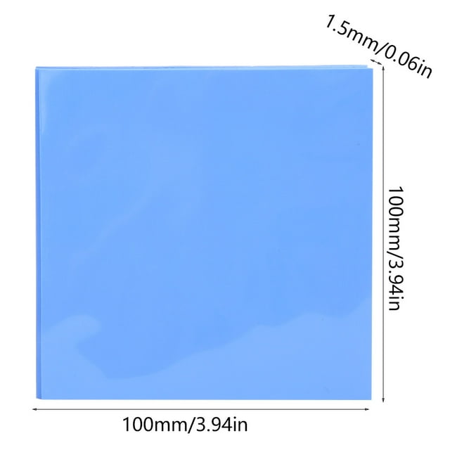 Hoja térmica, almohadilla térmica de conductividad térmica de silicona de 5 piezas, almohadilla térmica, uso conveniente