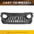 thumbnail image 4 of AMERICAN MODIFIED Shark Grille for 2018+ Wrangler JL & 2020+ Gladiator JT, 4 of 11