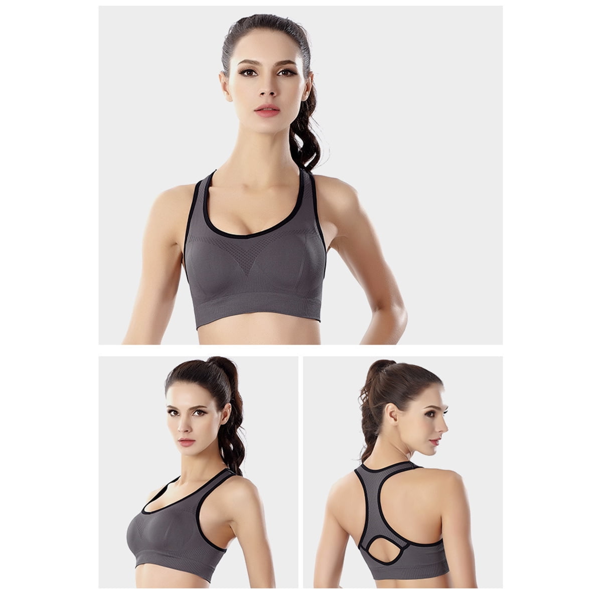 3PCS Sexy Women Sports Bra Underwear Seamless Bralette with Pad Push Up  Cotton Tops Lingerie 