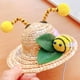 thumbnail image 3 of KAKOWELY Sombrero de paja delicado y moderno para perros y gatos, ideal para el sol y para cachorros., 3 of 5