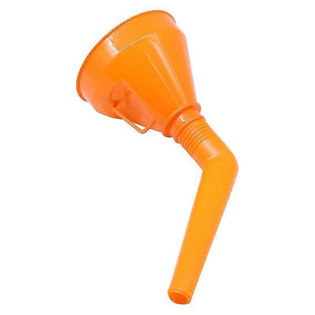 Detachable Flexible Car Water Oil Refueling Funnel Petrol With Filter Polyethylene Car Fuel Filler Pipes(1pc, Orange)