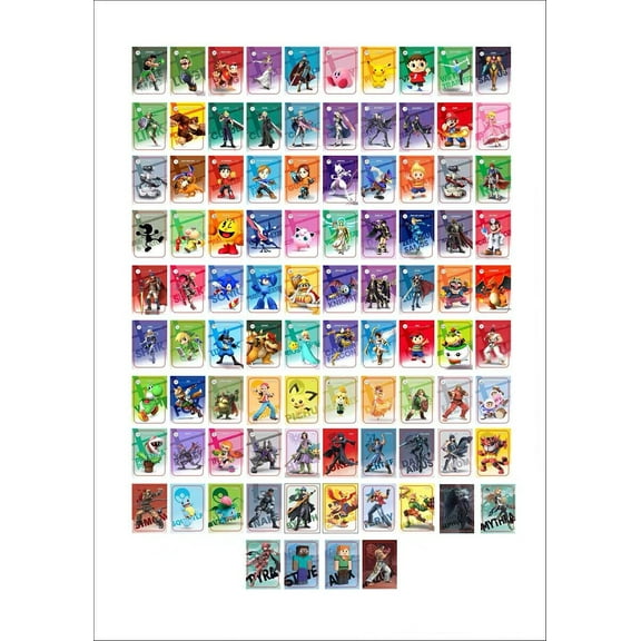 94x Set Mini NFC Cards Super Smash Bros Ultimate Switch