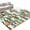 White, variant on Entryway Rug 2'x3', Green Cactus Kitchen Runner Rugs Non-Slip Carpet Mats, Summer Watercolor Botanical Leaf Plant Bedside Rugs Runners Washable Floor Carpet for Bathroom Laundry Room