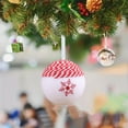 thumbnail image 4 of Christmas Balls, 3pcs Red and White Snowflake Ornaments Set Foam Hanging Decorations for Christmas Tree Holiday Party Home Decor 2025, 4 of 6