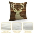thumbnail image 4 of COMIO  Deer Pillow Covers  ,Rustic Cabin Decor Throw Pillows,Log Cabin Decor,Wild Animal Deer Farmhouse Pillow Covers,Camping Pillow,Camping Decor,Woodland Animals Decor, 4 of 5