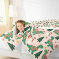 thumbnail image 4 of Manfei Funny Xmas Dinosaur Bedding Comforter Set for Kids, Merry Christmas Twin Comforter Sets, Snowman Snowflake Bedding Set, Ultra Soft Home Decor, Reversible 2-Piece, 4 of 8