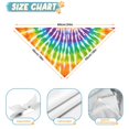 thumbnail image 6 of Dog Bandana 2 Pack,Colorful Rainbow Tie Dye Spiral Pattern Bandanas for Dogs,Cat Bandana,Small/ Large Dog Bandana 2 Size,Dog Bandanas, 6 of 6