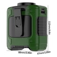 thumbnail image 2 of Ventilador portátil de cintura XIAOLE de 10000 mAh, con clip para cinturón, recargable, 3 velocidades y linterna, manos libres, 12 h de refrigeración para exteriores, camping, viajes, senderismo, 2 of 8