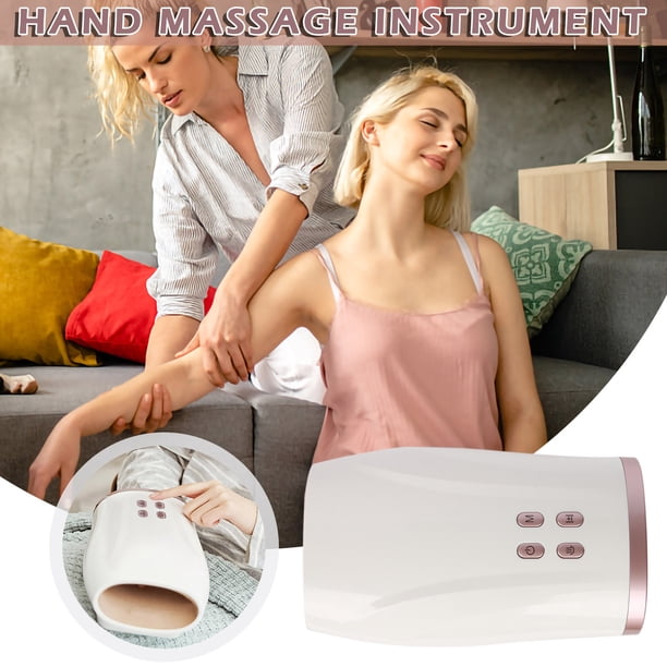 Masajeador de manos Articulaciones de dedos inteligentes Palma Mano Belleza Dispositivo de mano Presión de aire eléctrica Compresa caliente Fisioterapia Masajeador de manos Wmkox8yii hjk3640