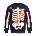 thumbnail image 4 of Afdoent Sweatshirts for Men Halloween Skeleton Print Sweatshirt Casual Cozy Long Sleeve Pullover Comfortable Fashion Streetwear, 4 of 4