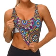 thumbnail image 3 of Uemuo Mandala Pattern Women's Sports Bra - High Impact Support, Breathable, and Comfortable Athletic Bra for Running, Yoga, and Workouts, 3 of 9